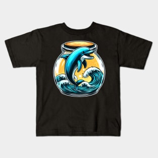 Dolphin In a Jar Kids T-Shirt